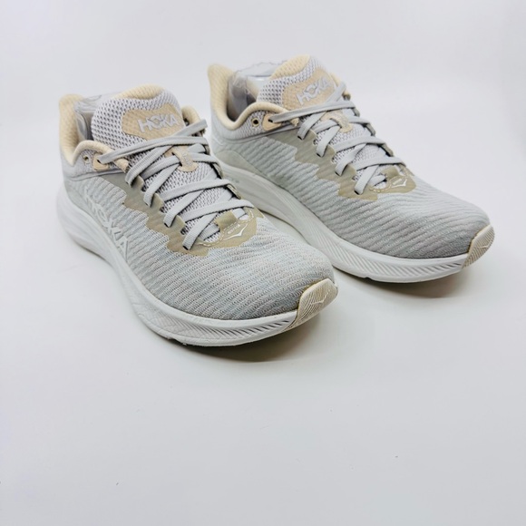Hoka Shoes - HOKA Women's Solimar sneaker in the Nimbus Cloud/Shortbread colorway. SZ 8